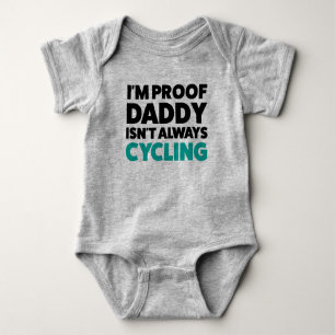 Funny Bicycle Cycling Jersey Bodykostym för Baby T Shirt