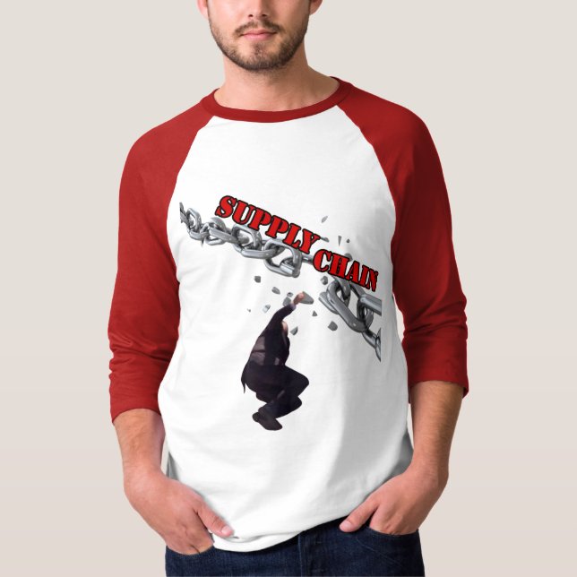 Funny Biden Breaking Supply chain Brandon Meme T Shirt (Framsida)
