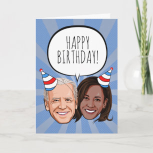 Funny Biden Harris Birthday Kort