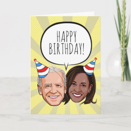Funny Biden Harris Birthday Kort