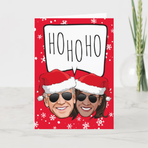 Funny Biden Harris-jul: Ho Ho HO Kort