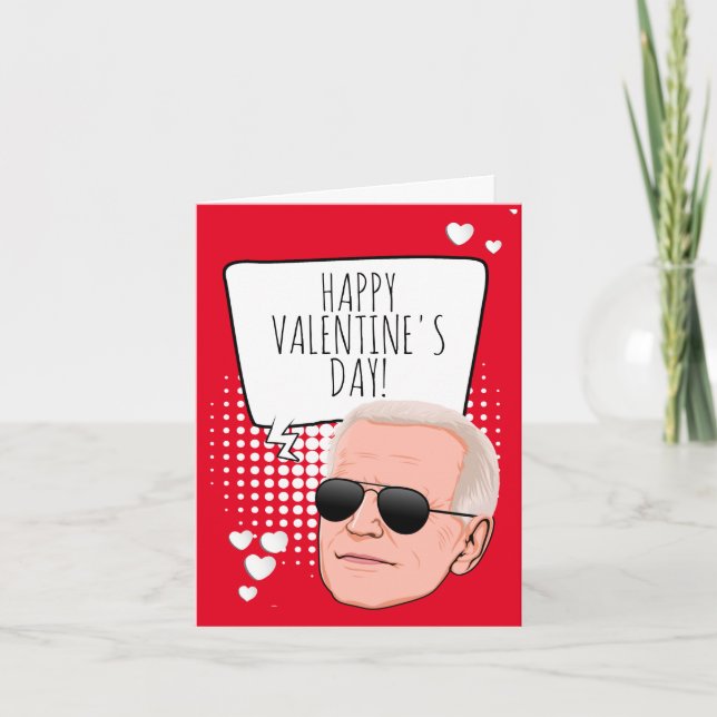 Funny Biden Valentine Kort (Framsida)