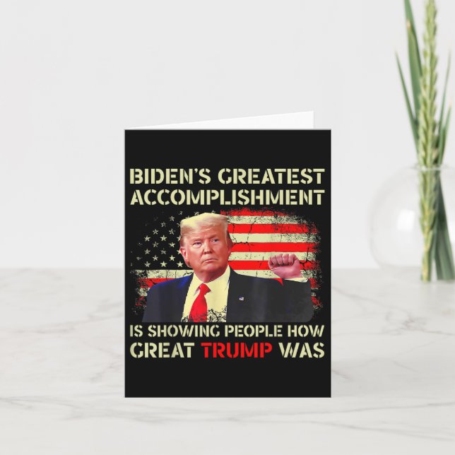 Funny Bidens Underbarare implementering visar TR Kort (Framsida)