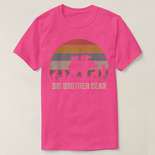 Funny Big Brother Bear Shirts, Six Kid Cubs Bro Si T Shirt (Design framsida)