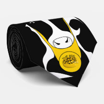 Funny Big Cheese Chef Cow Tie