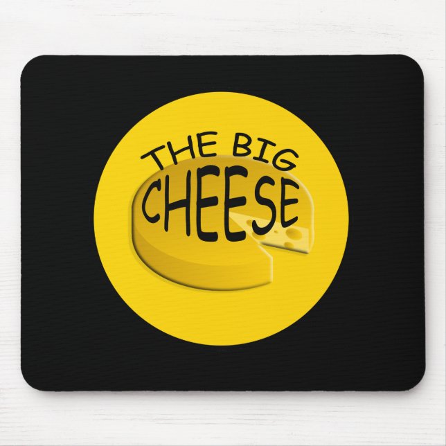 Funny Big Cheese Chef Mousepad Musmatta (Framsidan)
