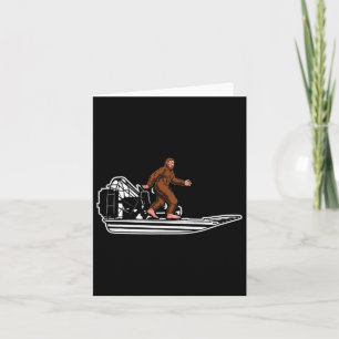Funny Bigfoot Airboat Swamp Boat Luft Boat Sasquat Kort