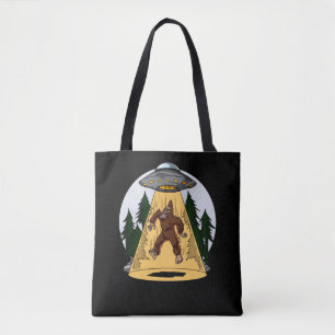 Funny Bigfoot Alien Abduction Space UFO Tygkasse