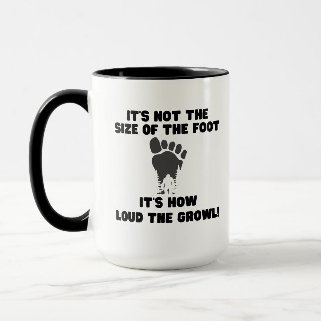 Funny Bigfoot Coffee Mugg för Sasquatch Believer (Vänster)
