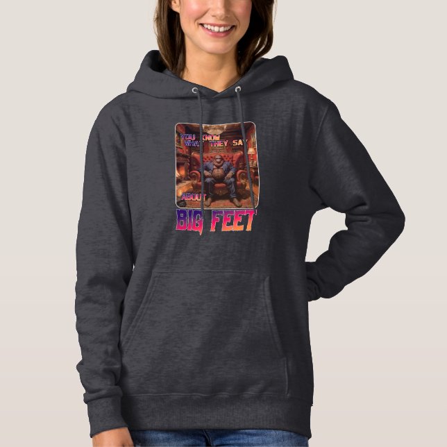 Funny Bigfoot Feet Meme T Shirt (Framsida)
