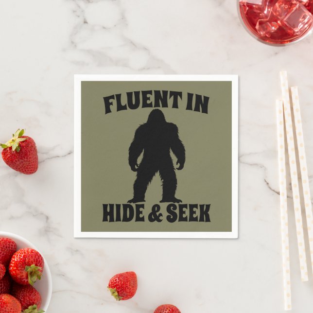 Funny Bigfoot - Fluent in Göm and Seek Pappersservett (Insitu)