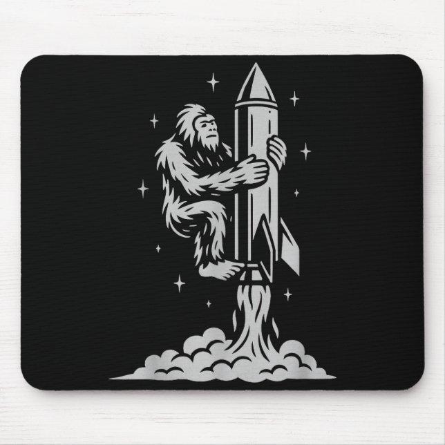 Funny Bigfoot Flying Into Space With Stars And Cos Musmatta (Framsidan)