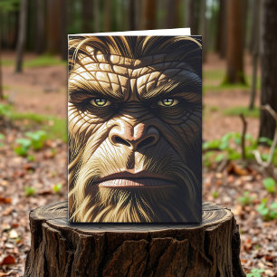 Funny Bigfoot Grattis på födelsedagen Brother Kort
