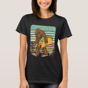 Funny Bigfoot Holding A Taco T Shirt