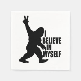 Funny Bigfoot-I tror på mig själv Pappersservett