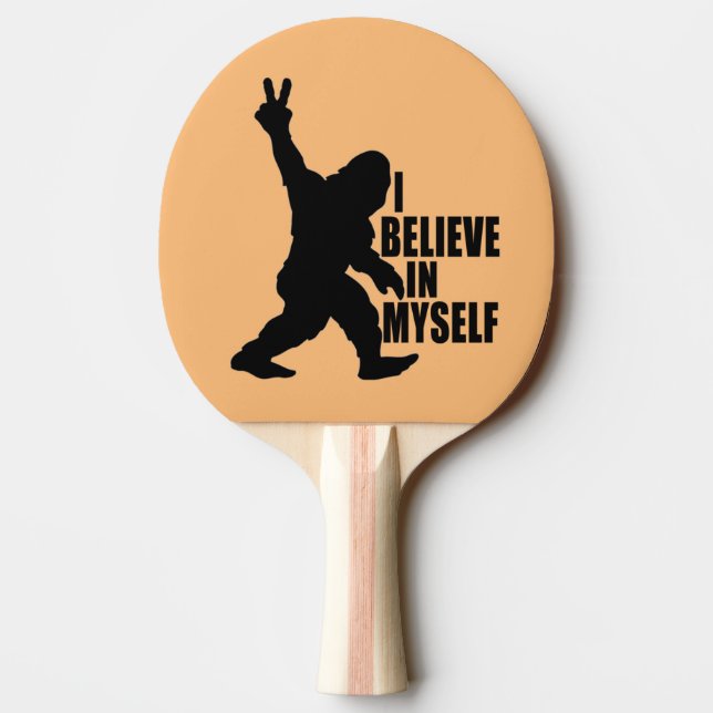 Funny Bigfoot-I tror på mig själv Pingisracket (Baksidan)