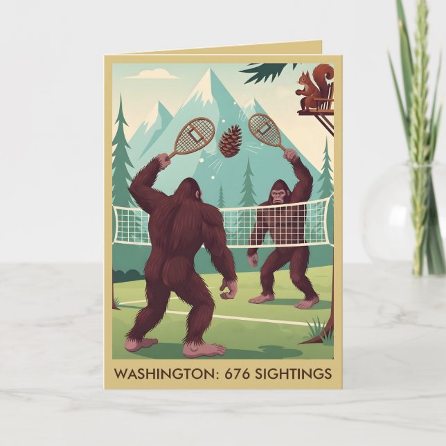 Funny Bigfoot Kort (Framsida)