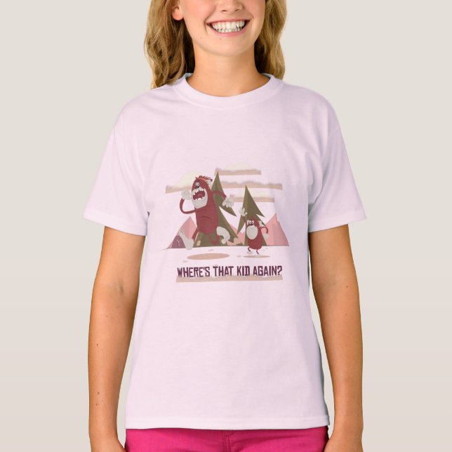 Funny Bigfoot Mamma T Shirt (Framsida)