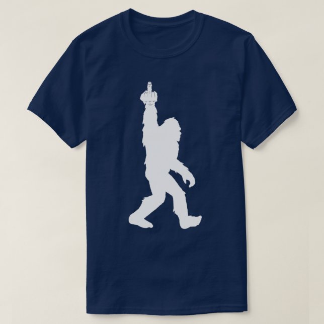 Funny Bigfoot Mitten Finger för Squatch Believers T Shirt (Design framsida)