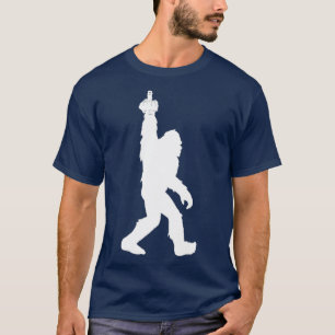 Funny Bigfoot Mitten Finger för Squatch Believers T Shirt