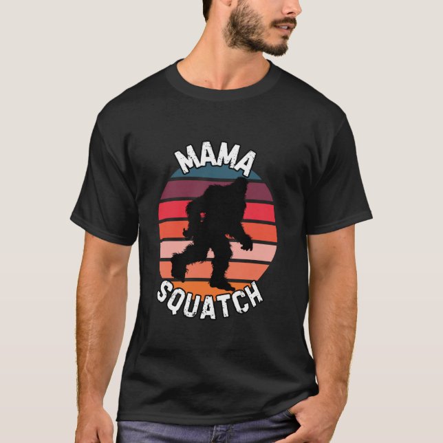 Funny Bigfoot Mor Dag Grandma Step Mamma Moster S T Shirt (Framsida)