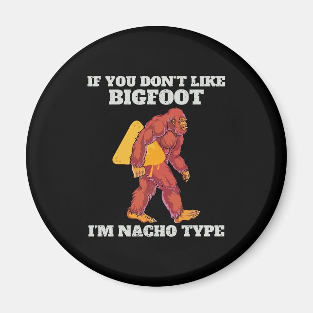 Funny Bigfoot Nacho-typ Magnet (Framsidan)