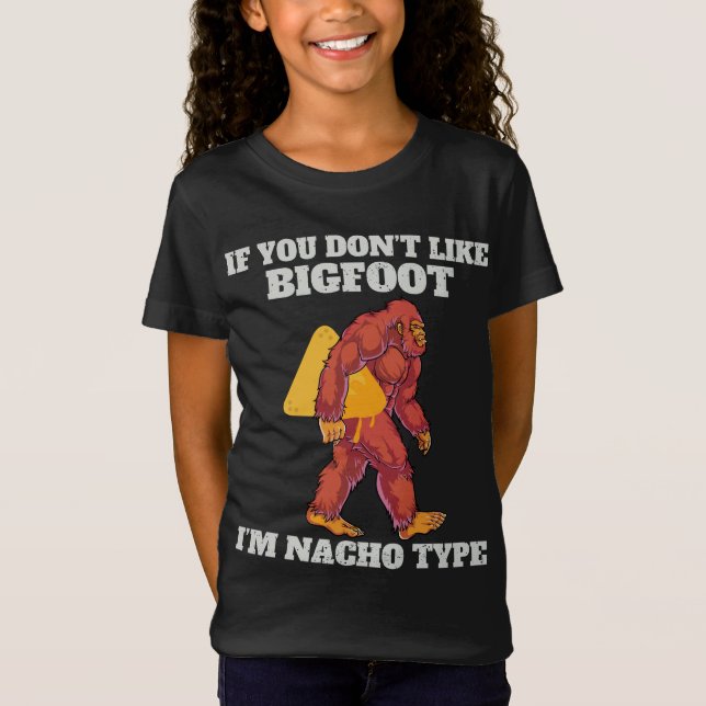 Funny Bigfoot Nacho-typ T Shirt (Framsida)