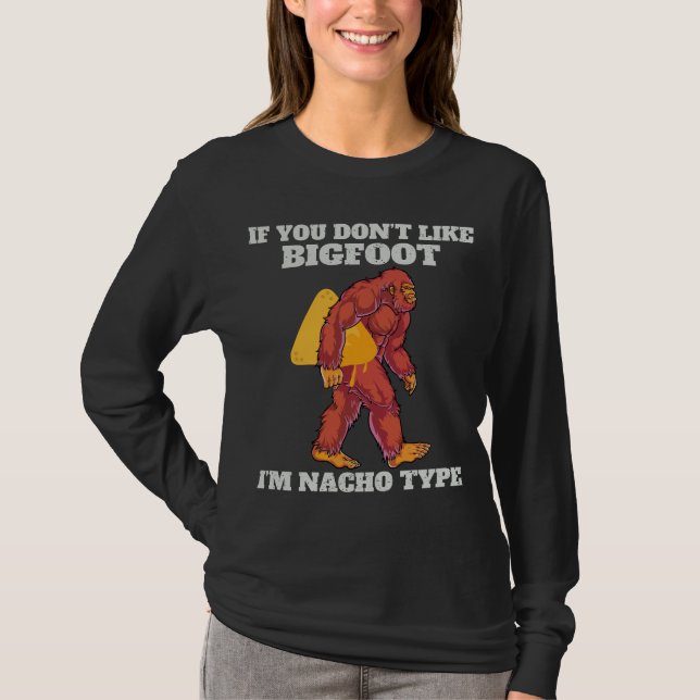 Funny Bigfoot Nacho-typ T Shirt (Framsida)
