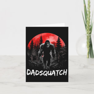 Funny Bigfoot Pappa Sasquatch Yeti Gift Fars dag Kort
