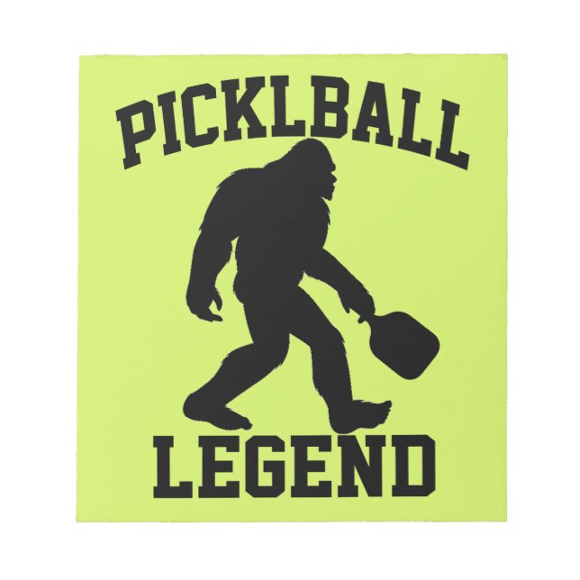 Funny Bigfoot Pickleball Legend Anteckningsblock (Framsida)