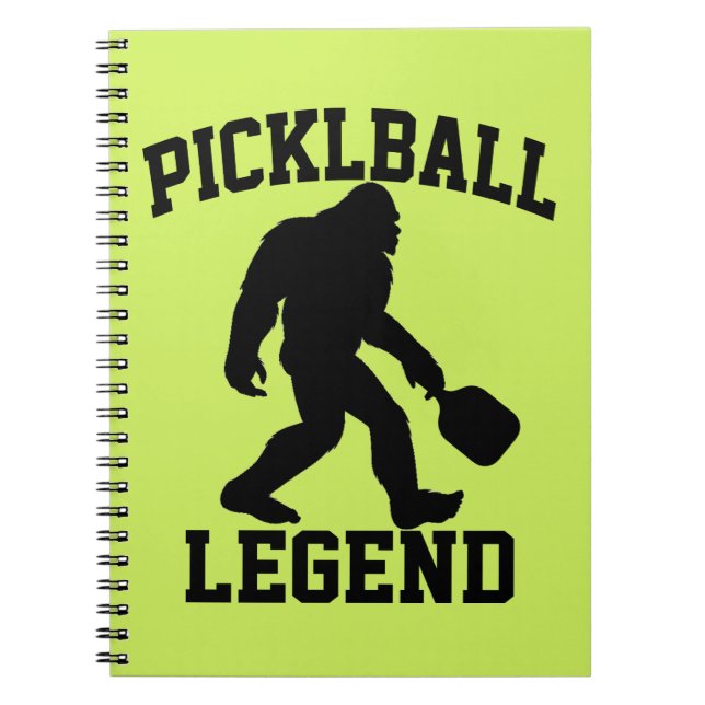 Funny Bigfoot Pickleball Legend Anteckningsbok (Framsidan)
