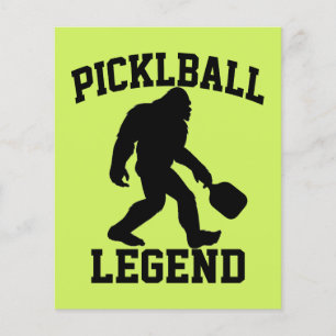 Funny Bigfoot Pickleball Legend Flygblad