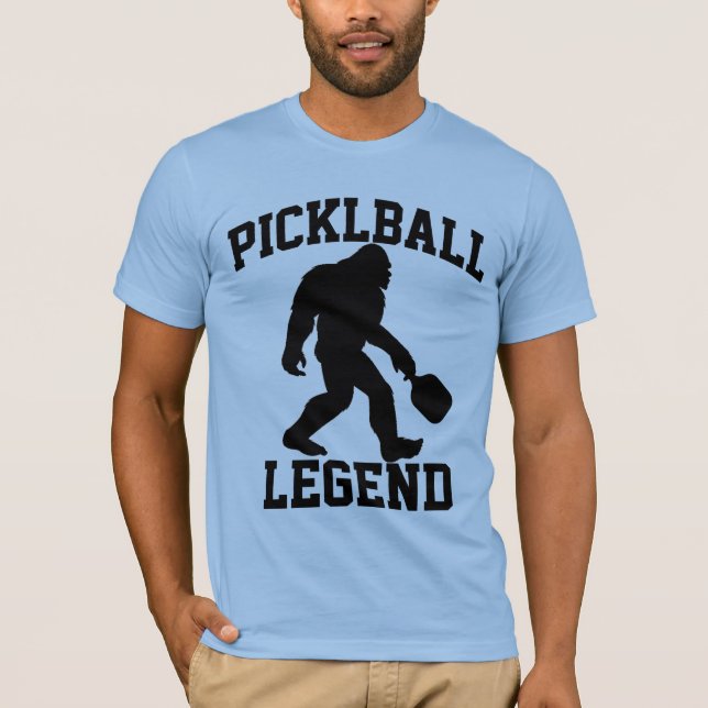 Funny Bigfoot Pickleball Legend T Shirt (Framsida)