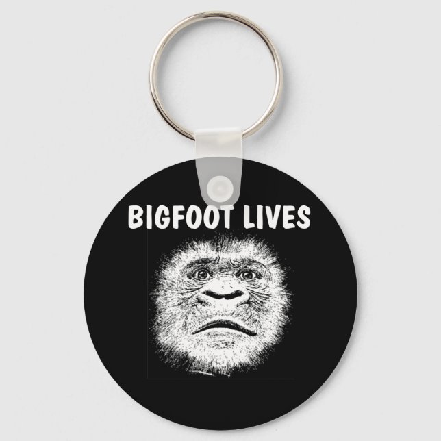 Funny Bigfoot-presentationer Nyckelring (Framsida)