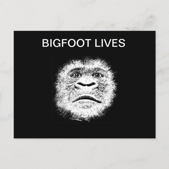 Funny Bigfoot-presentationer Vykort (Framsida)