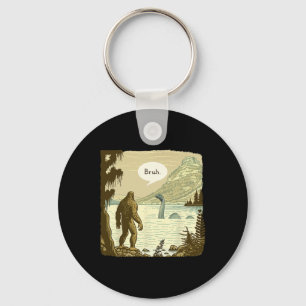 Funny Bigfoot Sasquatch Loch Ness Monster Introver Nyckelring