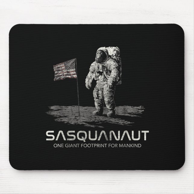 Funny Bigfoot Sasquatch Space Sasquanaut  Musmatta (Framsidan)