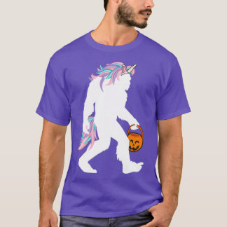 Funny Bigfoot Sasquatch Unicorn Costume T Shirt