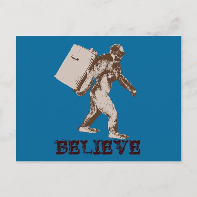 Funny Bigfoot Vykort (Framsida)