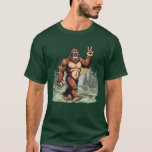 Funny Bigfoot Wearing Sunglasses Forest Design T Shirt<br><div class="desc">A funny Bigfoot design featuring the legendary creature wearing cool sunglasses while hanging out in the woods. This playful and eye-catching graphic combines humor with outdoor wilderness vibes, making it perfect for Bigfoot fans, hikers, campers, and anyone who loves quirky cryptid designs. A fun design for apparel, accessories, and gifts...</div>
