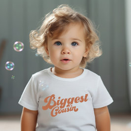 Funny Biggest Cousin | Brun matchningsfamilj T Shirt