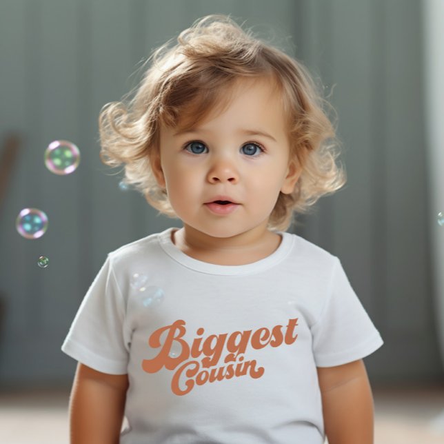 Funny Biggest Cousin | Brun matchningsfamilj T Shirt (Skapare uppladdad)
