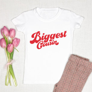 Funny Biggest Cousin Röd matchningsfamilj T Shirt