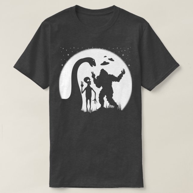 Funny Bigoot Nessie och T Shirt (Design framsida)