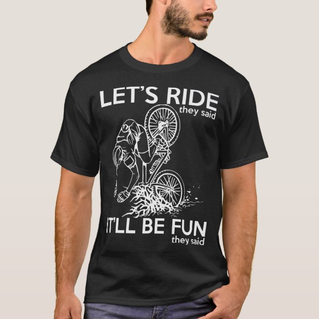 Funny Bike Crash T Shirt (Framsida)