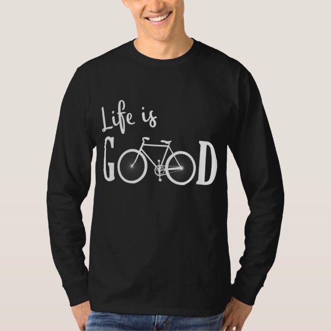 Funny Bike Cyclist Bicycle T Shirt (Framsida)