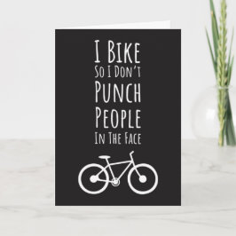 Funny Biker Cards Biking Cycling Cyclist Quote Kort