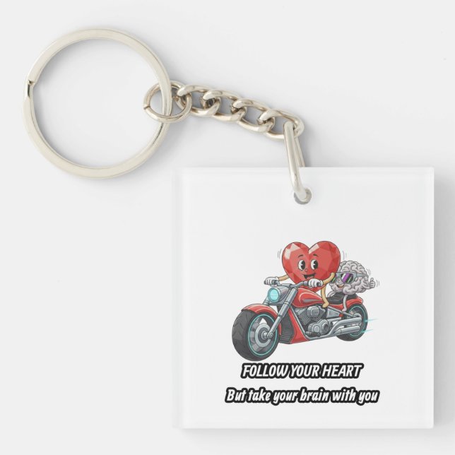 Funny biker heart follow your heart quote  (Framsidan)