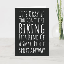 Funny Biking Cards Cycling Cyclist Humor Biker Kort