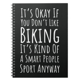 Funny Biking Gifts Cycling Bike Humor Biker Quote Anteckningsbok